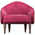 Elegant Sillon Armchair 3D model small image 2