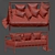 Alaina Convertible Sofa: Stylish and Functional 3D model small image 5