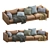 Elegant Poliform Bristol 2 Leather Sofa 3D model small image 7