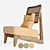Elegant Rattan Chair 3D model small image 15
