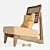 Elegant Rattan Chair 3D model small image 16