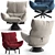 Contemporary Chic LUD'O Lounge Armchair 3D model small image 6