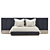 Fendi Casa Delano Bed: Luxury and Elegance 3D model small image 3