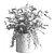 Concrete Vase Bouquet 08 3D model small image 2