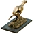 Elegant Art Deco Greyhound Whippet Statue 3D model small image 7