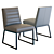 C&B Channel Dining Chair: Sleek Design, Premium Quality 3D model small image 1