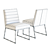 C&B Channel Dining Chair: Sleek Design, Premium Quality 3D model small image 3