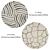 Round Rugs Set: 6 Variants 3D model small image 2