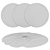 Round Rugs Set: 6 Variants 3D model small image 7
