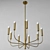 Elegant Bronze Chandelier: Dantone Home Marcus 3D model small image 6