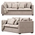 Delavega Romo Sofa: Modern Elegance in your Living Room 3D model small image 2