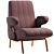 Modern Armchair: Stylish Comfort for Any Space 3D model small image 1