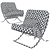 Modern Barcelona Chair replica 3D model small image 4