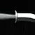 Low Poly Game Ready Knife 3D model small image 1