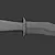 Low Poly Game Ready Knife 3D model small image 7