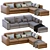 Modern Poliform Dune Sectional Sofa 3D model small image 5