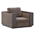 ROBLE Armchair: Modern Elegance for Any Space 3D model small image 1