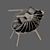 Elegant Shell Chair: Branca Lisboa 3D model small image 4