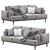 Sleek Modern Sofa 2013 3D model small image 3