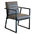 Elegant Crate & Barrel Channel Armchair 3D model small image 1