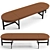 Contemporary Baxter Passepartout Bench 3D model small image 3