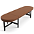 Contemporary Baxter Passepartout Bench 3D model small image 6