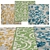 Elegant Square Rugs in 3 Sizes 3D model small image 1