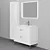 Oxford Retro Bathroom Furniture Set 3D model small image 3