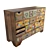 Paradise Oak Sideboard: Stylish Storage Solution 3D model small image 4