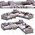 Modern Poliform Bristol 3 Sofa 3D model small image 1