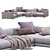 Modern Poliform Bristol 3 Sofa 3D model small image 3