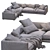 Modern Poliform Bristol 3 Sofa 3D model small image 5