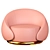 Elegant Abbracci Armchair 3D model small image 1