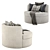 Stylish Ava Armchair: Comfort & Elegance 3D model small image 3