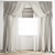 Elegant Polygonal Curtain 3D model small image 1