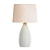 Elegant Ribbed Porcelain Table Lamp 3D model small image 1