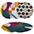 Versatile Set of 6 Round Rugs 3D model small image 1