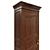 Solid Wood Wardrobe | Classic Design 3D model small image 4