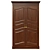 Rustic Wooden Wardrobe 3D model small image 1