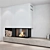 Impressive Fireplace Wall Set 3D model small image 3