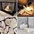 Impressive Fireplace Wall Set 3D model small image 6