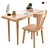 Wooden Table Set: Stylish and Functional 3D model small image 2