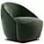 Modern Armchair: Stylish and Comfortable 3D model small image 2