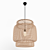 Bamboo Woven Pendant Lamp 3D model small image 3