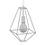 Black Pendant Lamp Frame 3D model small image 2