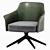 Mertle Armchair: Sleek Metal and Luxurious Upholstery 3D model small image 1