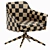 Mertle Armchair: Sleek Metal and Luxurious Upholstery 3D model small image 5