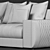 Luxurious Bentley Stowe Sofa 3D model small image 5