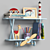 Kid's Shelf with Contents | 570x345x150mm 3D model small image 2