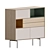 Elegant Aura Sideboard: Stylish Storage Solution 3D model small image 2